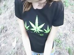 Adventure blowjob in the forest