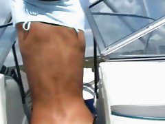 My girlfriend anal banged on the yacht