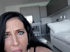 Hot ass MILF Marie Symone loves the taste of huge cocks