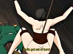Japanese anime big boobs in chains