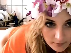 Silent Webcam Show From Hot Blonde Masturbation