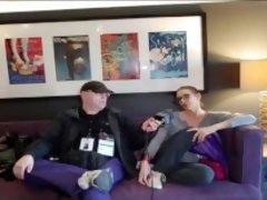 Vicky Vixxx with Jiggy Jaguar AEE 2019 Interview Las Vegas NV Hard Rock