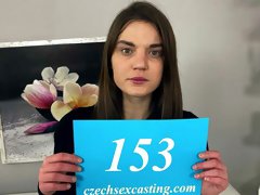 Hot brunette gets personal advice in casting session