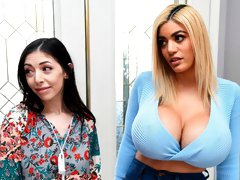 An excellent doll with big boobs Amber Alena screwed by a long boner