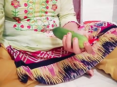 Bengali Housewife Hardcore Pussy Fingering with Cucumber.