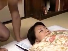 Mature Japanese wife gets her honey hole fingered and fucked