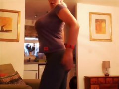 Bouncing and Jumping huge tits and booty after the gym