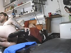 Wild anal play and self piss enema makes sexy squirting rosebud and jerking off with cumshot