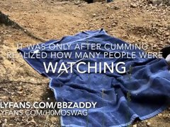 Jerking for daddy on the nude beach - full unedited version on onlyfans/bbzaddy