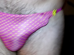 In my pink with gold stars panties